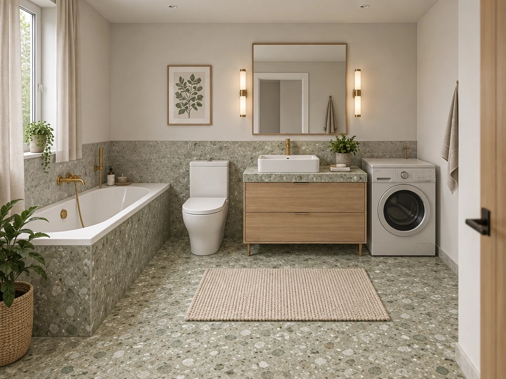 Scandinavian Bathroom design — interior photo by GenRoom AI