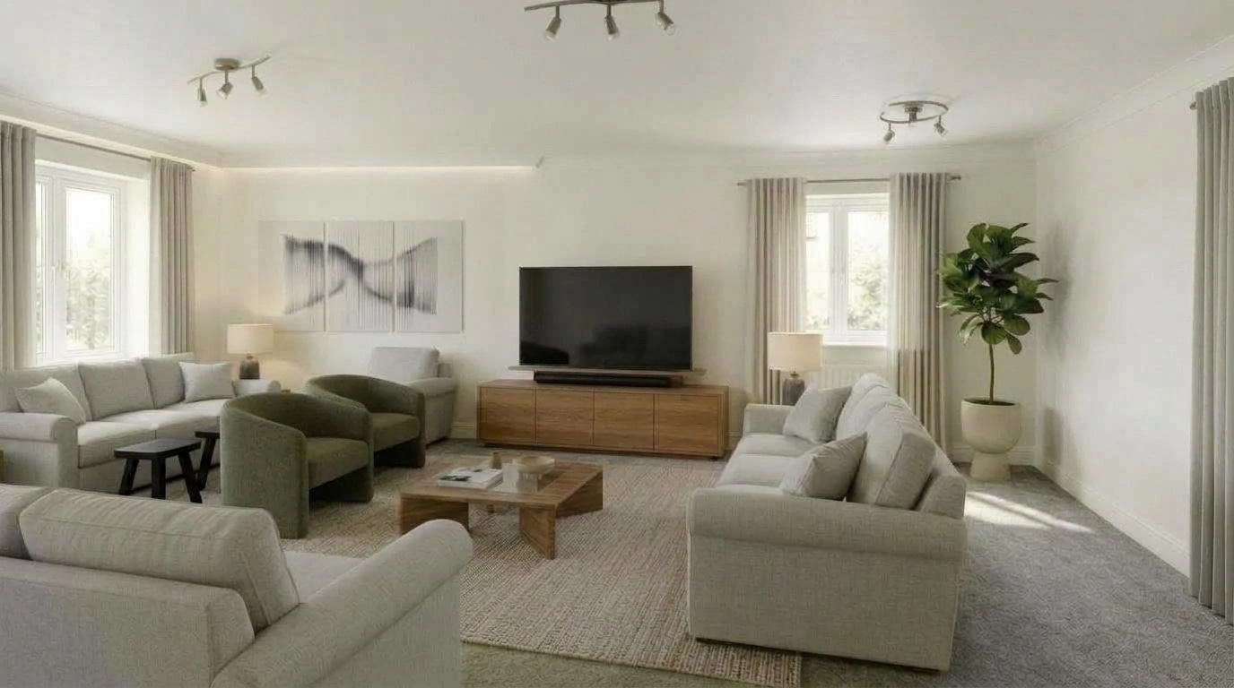Minimalism Living Room design — interior photo by GenRoom AI
