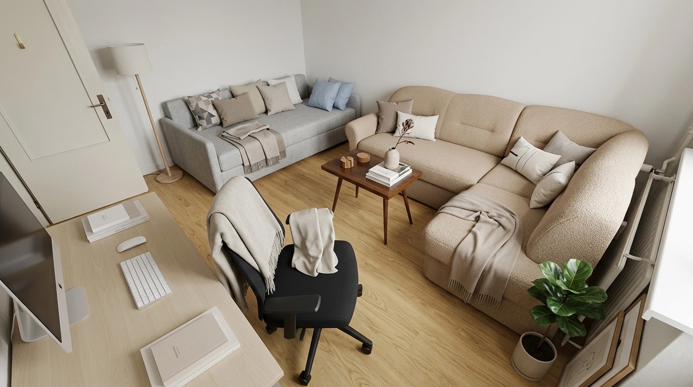 Interior design in Scandinavian style — Living Room by GenRoom AI
