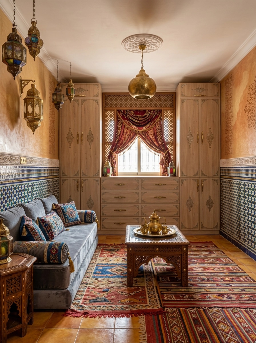 Interior design in Arabian / Moroccan style — Bedroom by GenRoom AI