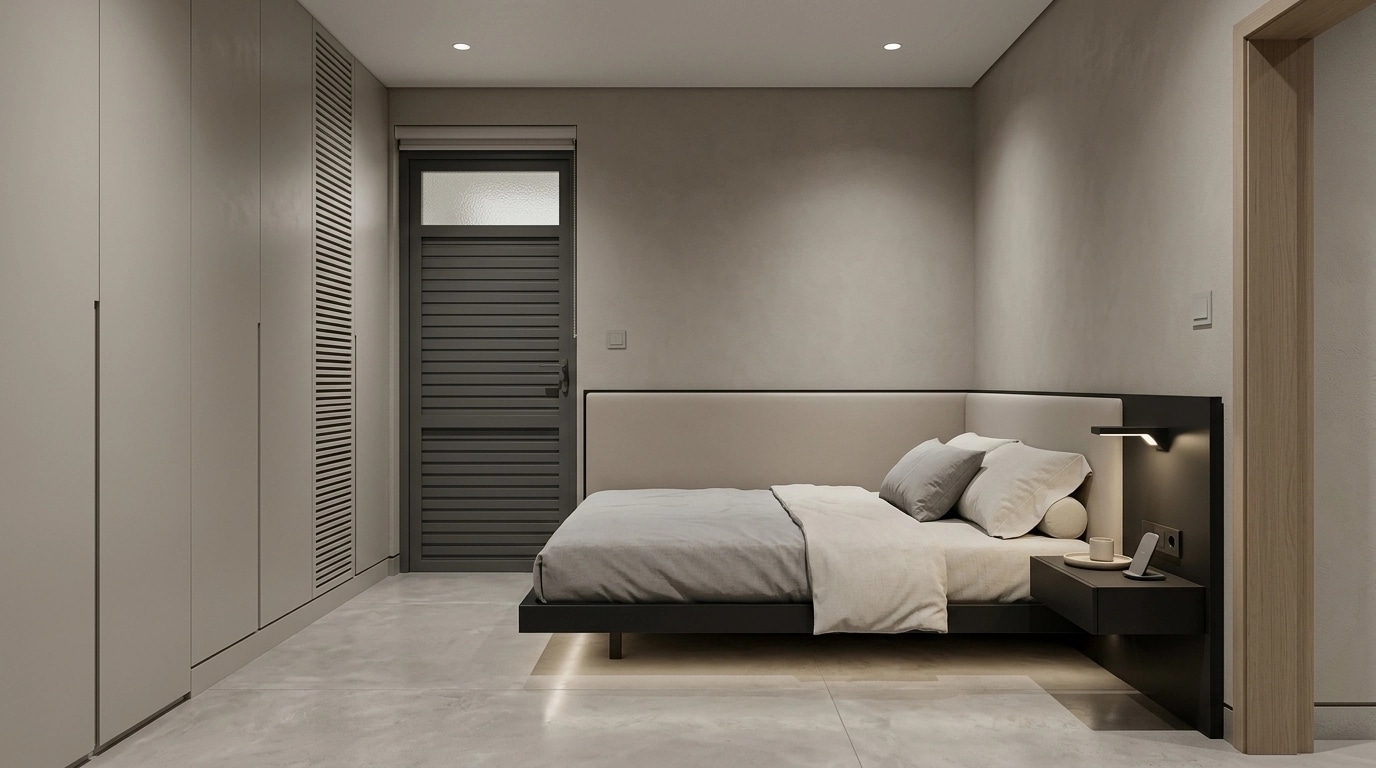 Minimalism Bedroom design — interior photo by GenRoom AI