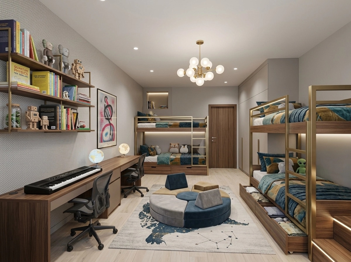 Interior design in Contemporary style — Kids Room by GenRoom AI