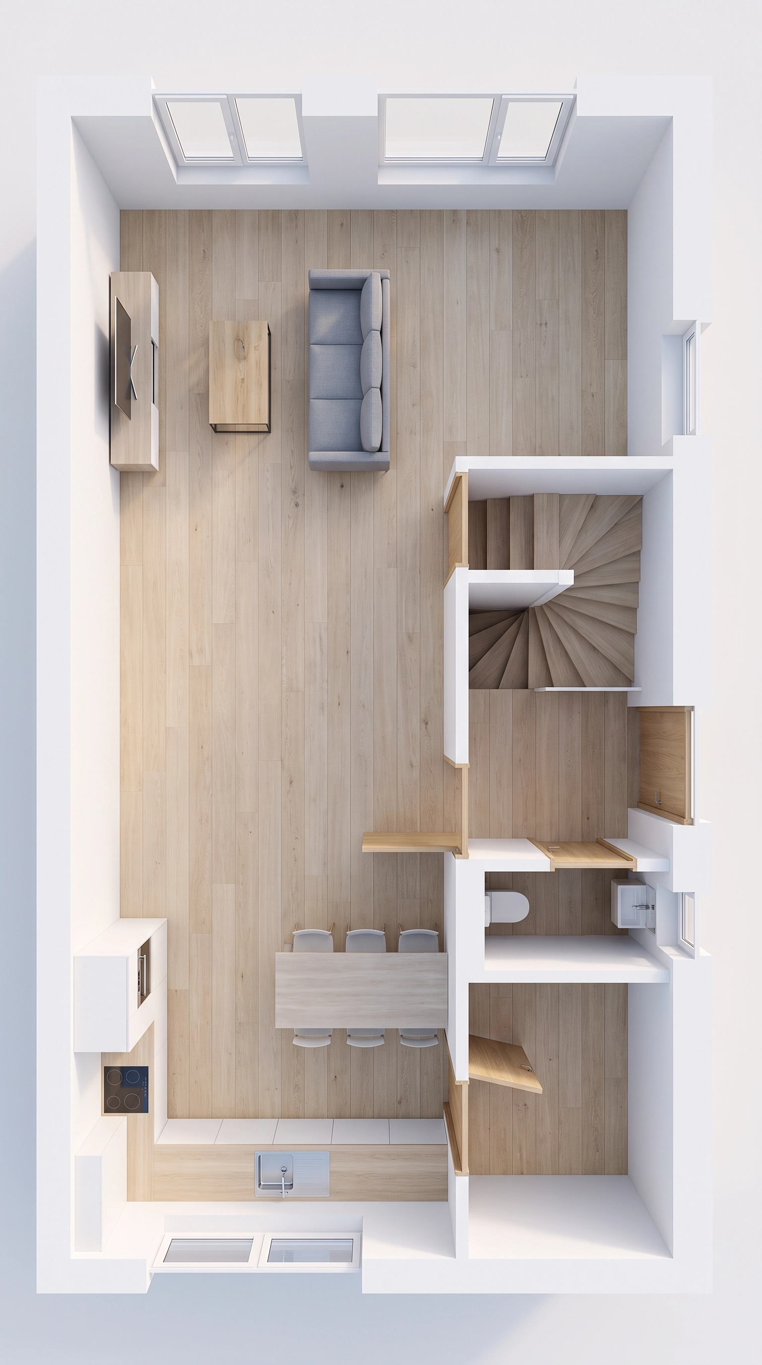 Minimalism Living Room design — interior photo by GenRoom AI