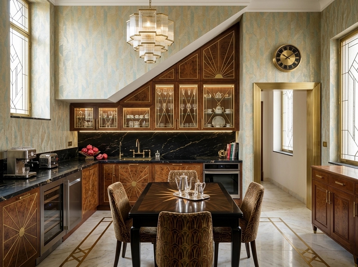 Interior design in Art Deco style — Kitchen by GenRoom AI
