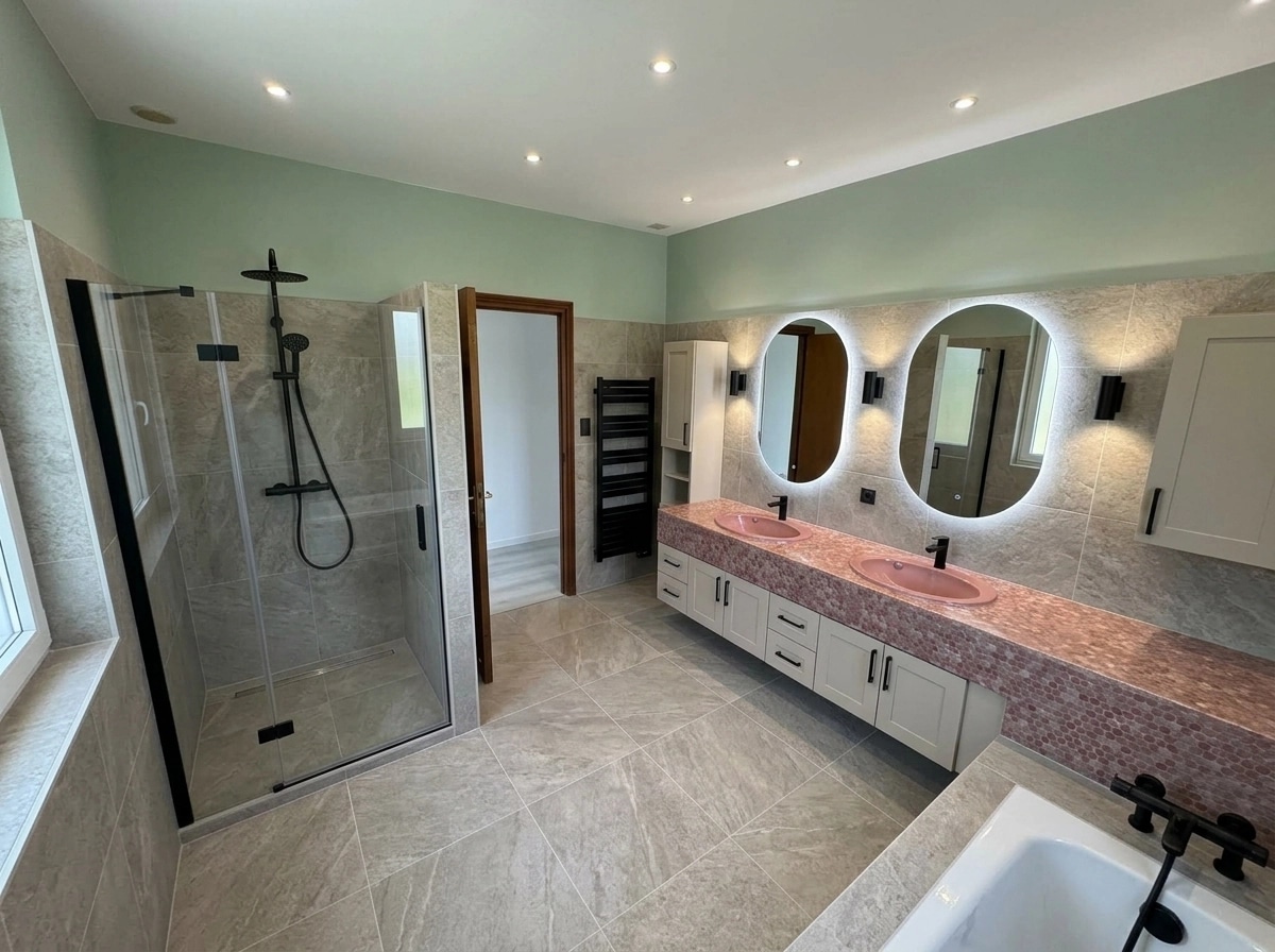 Bathroom interior in Contemporary style — photo by GenRoom AI