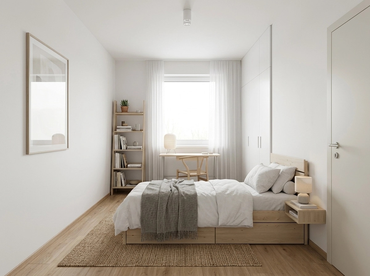 Interior design in Scandinavian style — Bedroom by GenRoom AI