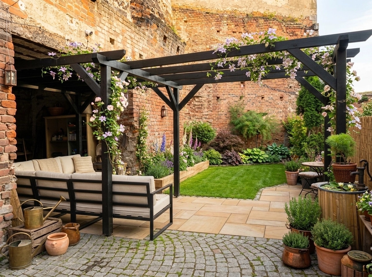 Country Rustic Garden Yard design — yard photo by GenRoom AI