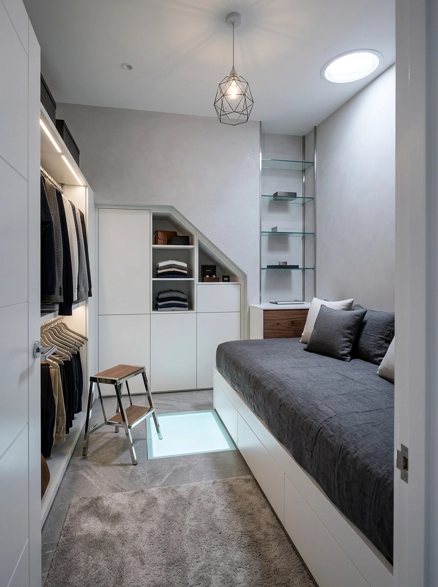 Interior design in Minimalism style — wardrobe by GenRoom AI