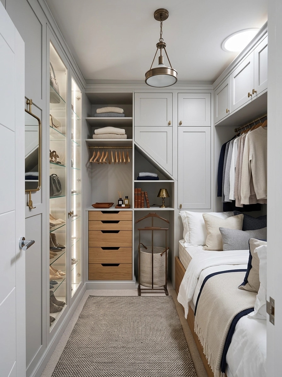 Interior design in Transitional style — wardrobe by GenRoom AI