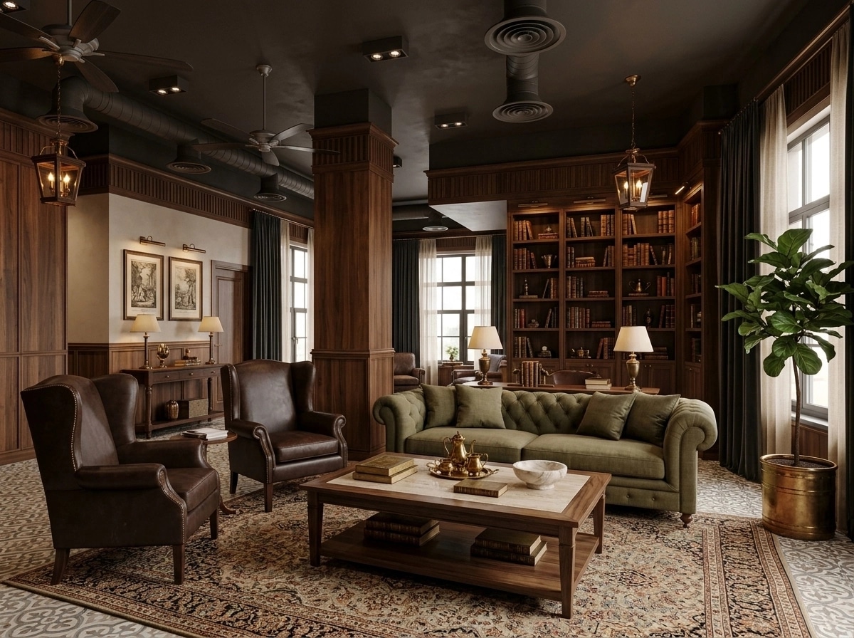 Interior design in British style — Living Room by GenRoom AI