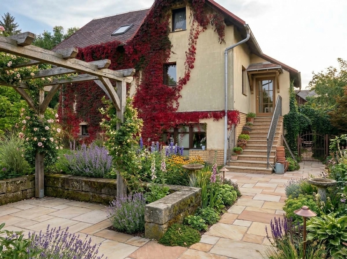 Country Rustic Garden Yard design — yard photo by GenRoom AI