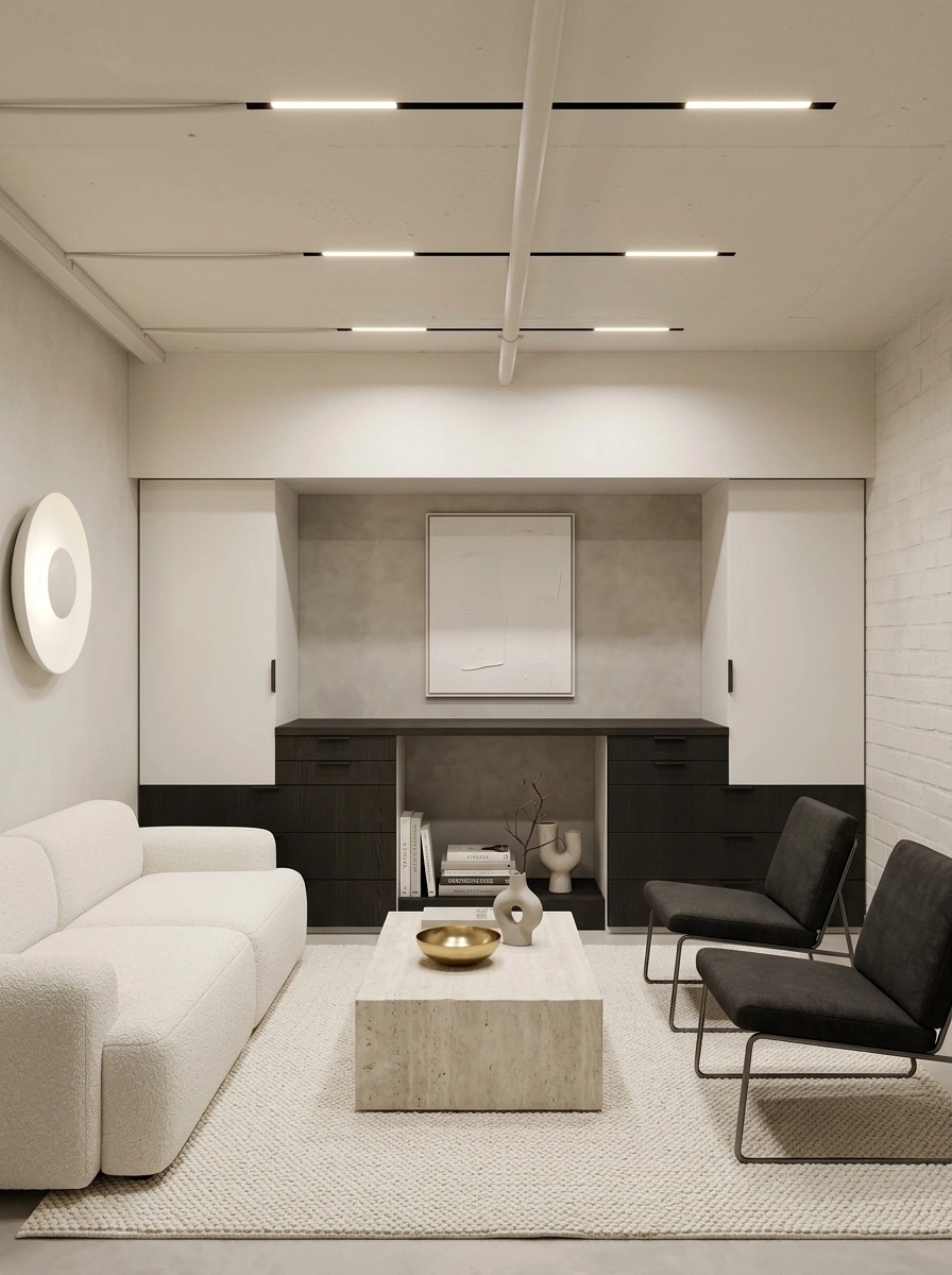 Minimalism Living Room design — interior photo by GenRoom AI