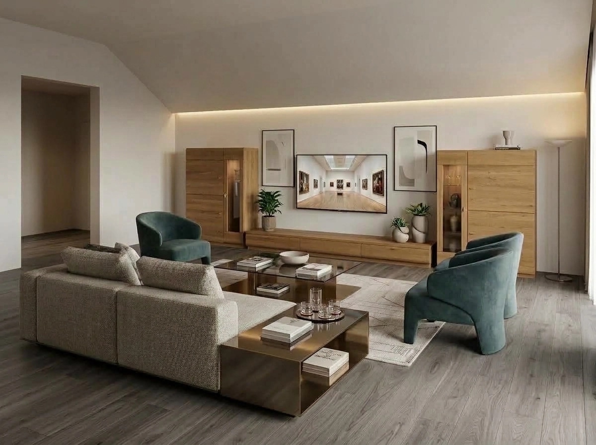 Interior design in Contemporary style — Living Room by GenRoom AI
