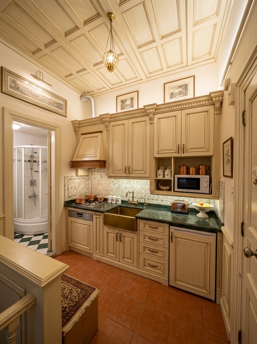 Kitchen interior in Classic style — photo by GenRoom AI