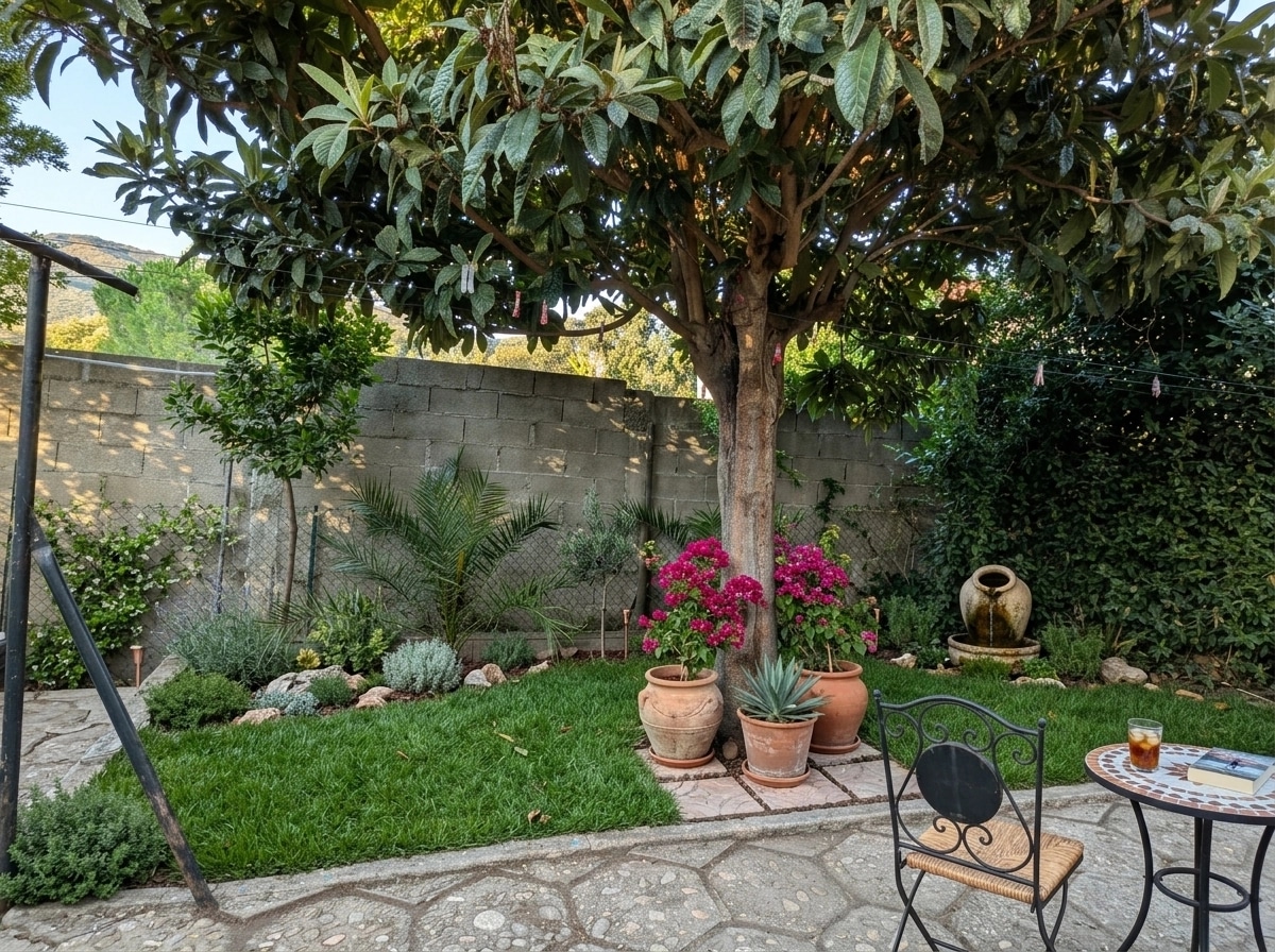 Landscape design in Mediterranean Yard style — Yard by GenRoom AI