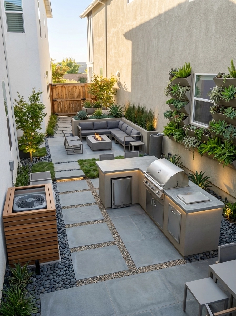 Landscape design in Contemporary Yard style — Yard by GenRoom AI