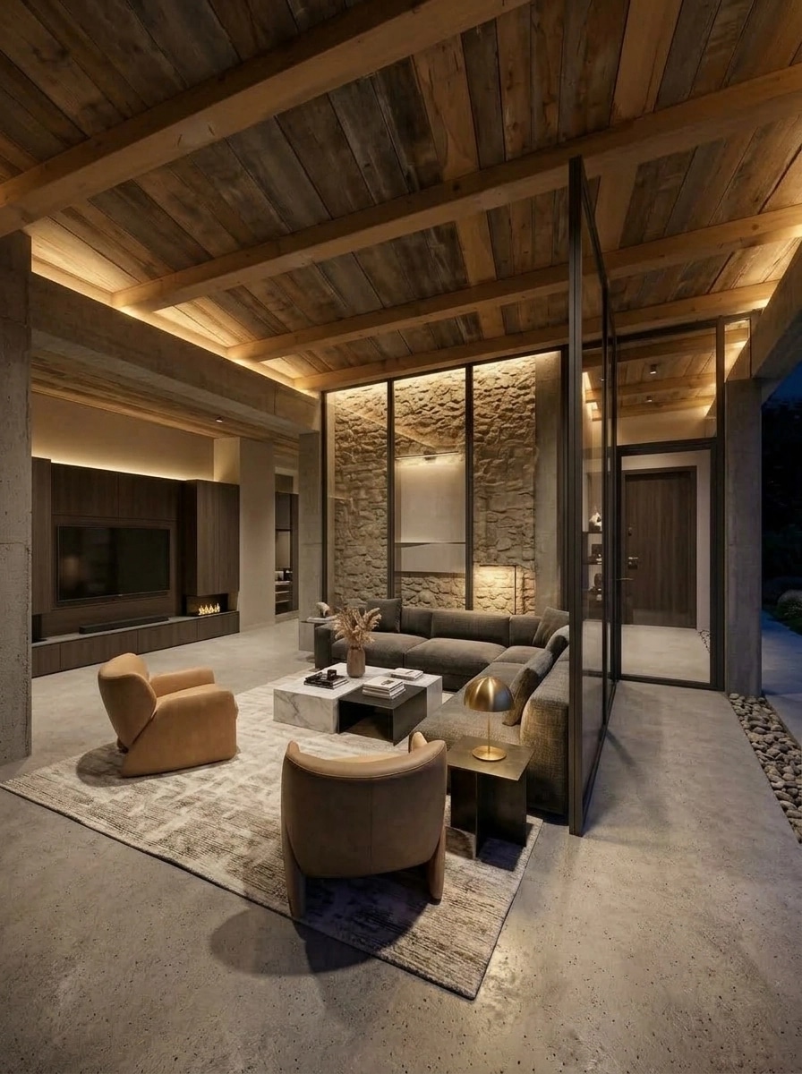 Interior design in Contemporary style — Living Room by GenRoom AI