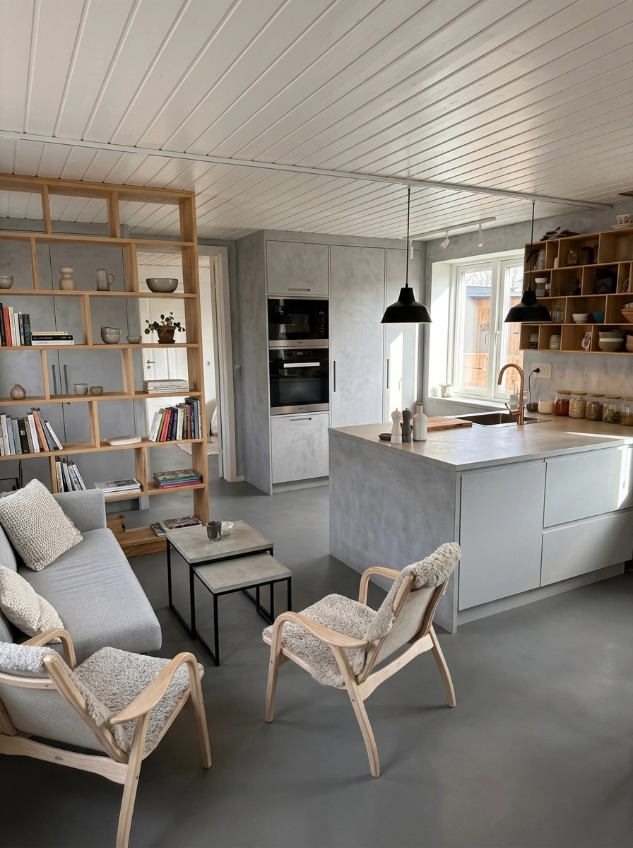 Scandinavian Living Room design — interior photo by GenRoom AI