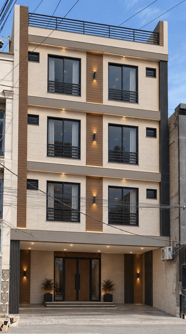 Contemporary Facade Facade design — facade photo by GenRoom AI