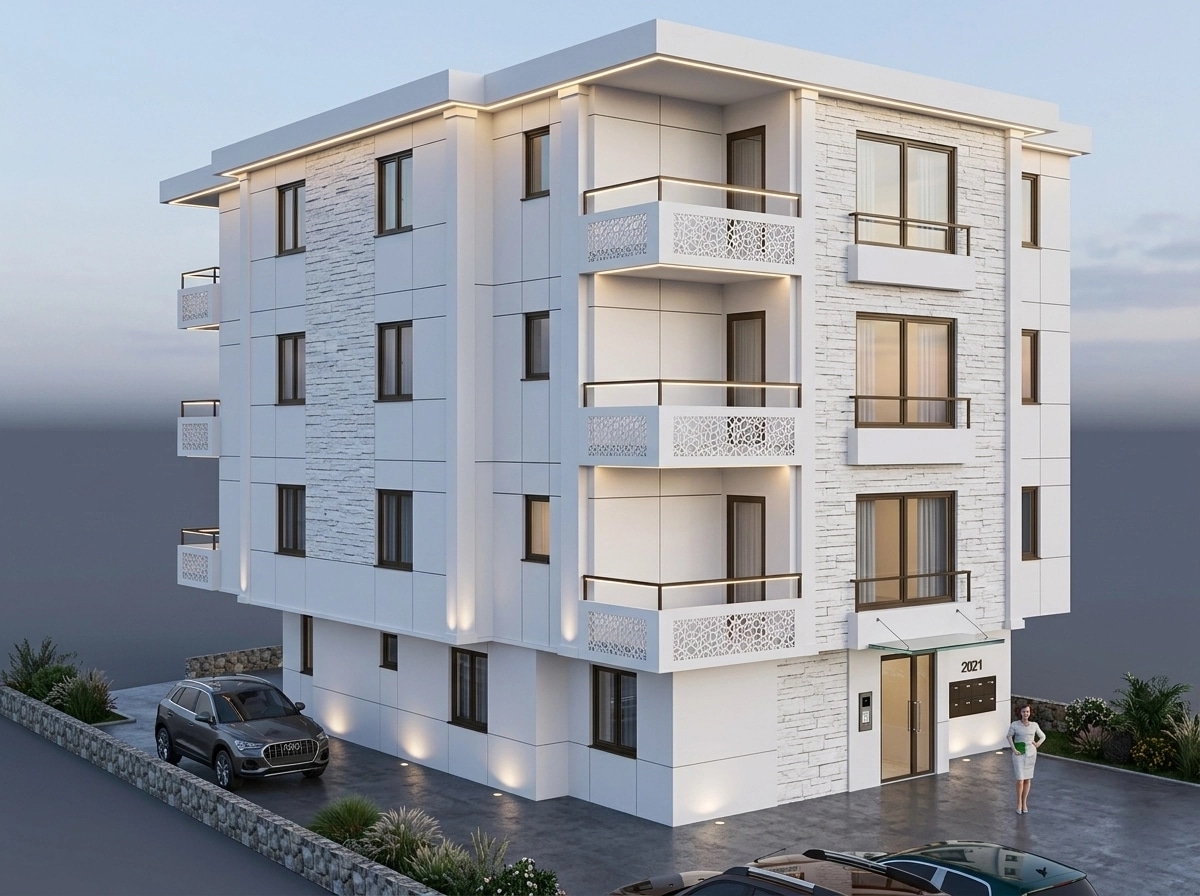 Contemporary Facade Facade design — facade photo by GenRoom AI