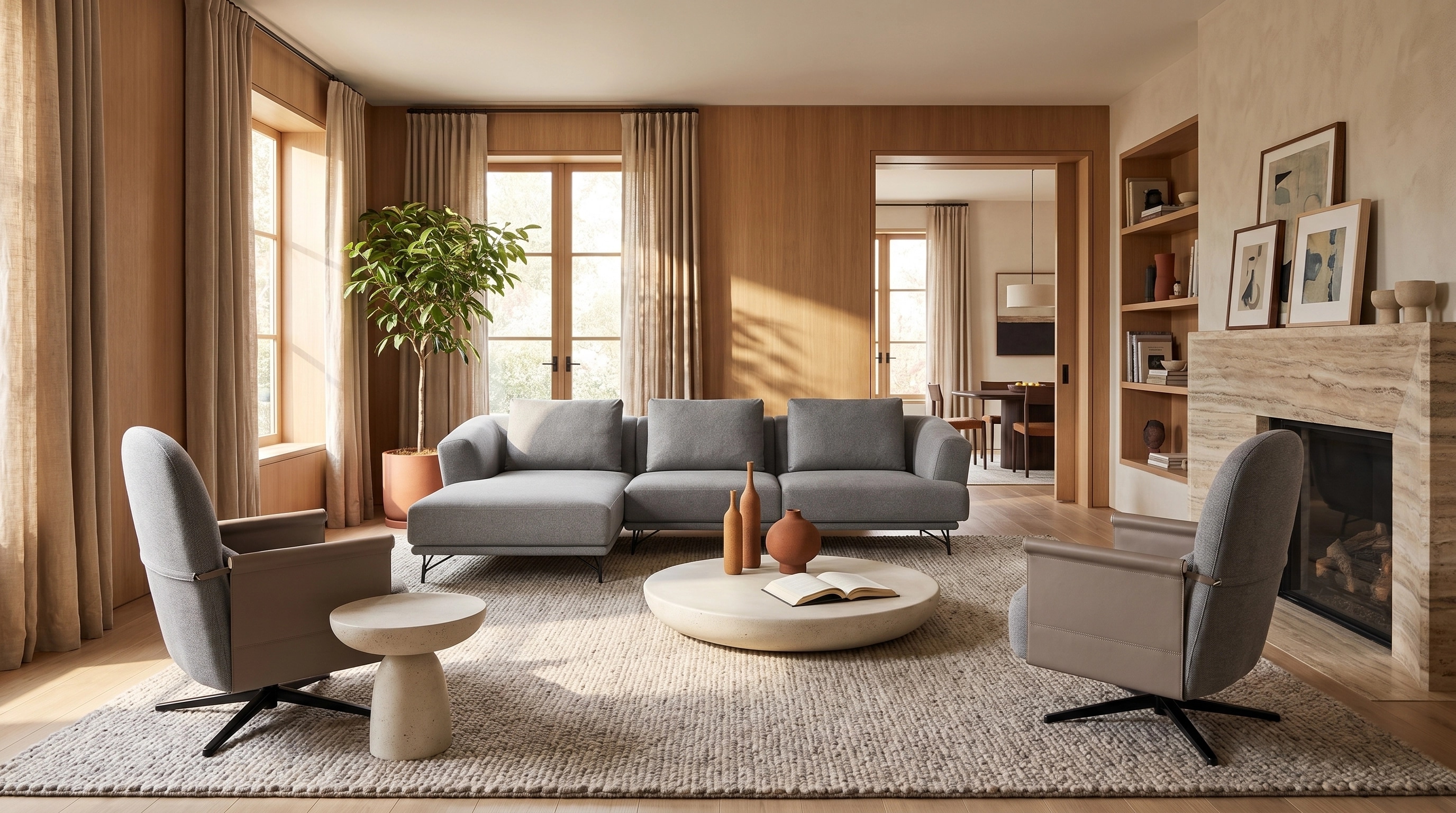 Interior design in Contemporary style — Living Room by GenRoom AI