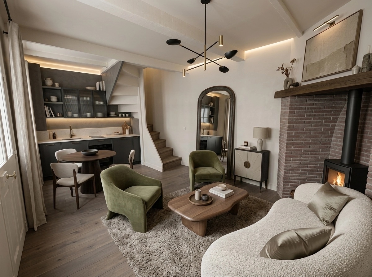 Interior design in Contemporary style — Living Room by GenRoom AI