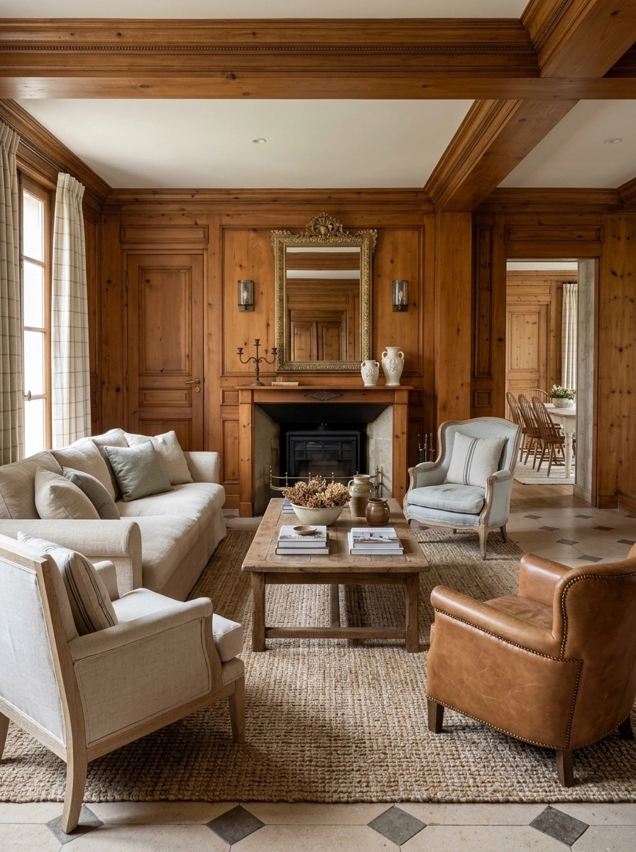 Modern Farmhouse Living Room design — interior photo by GenRoom AI