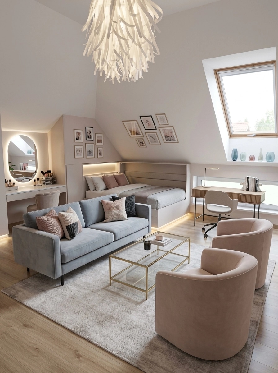 Interior design in Contemporary style — Living Room by GenRoom AI
