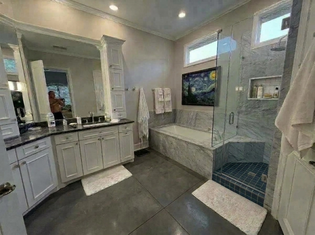 Bathroom interior in no_style style — photo by GenRoom AI
