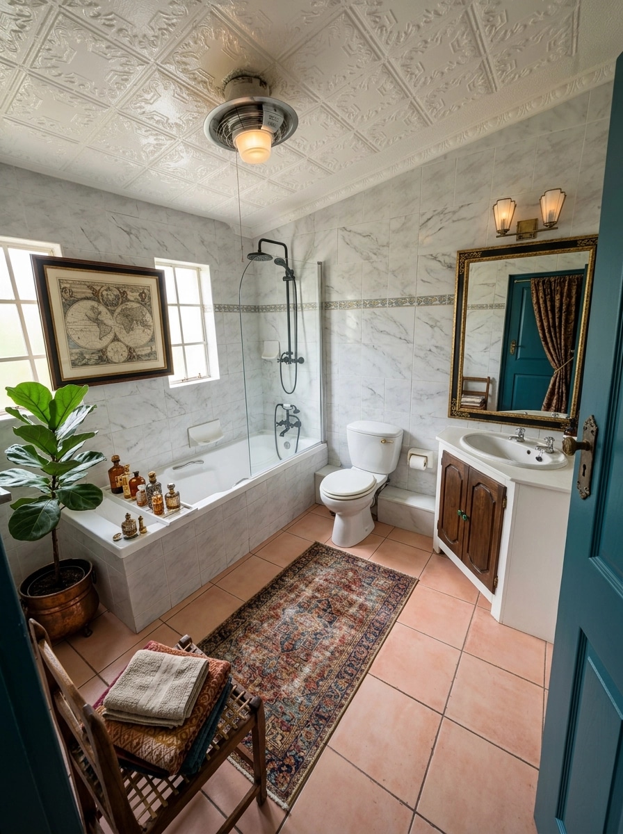Eclectic Bathroom design — interior photo by GenRoom AI