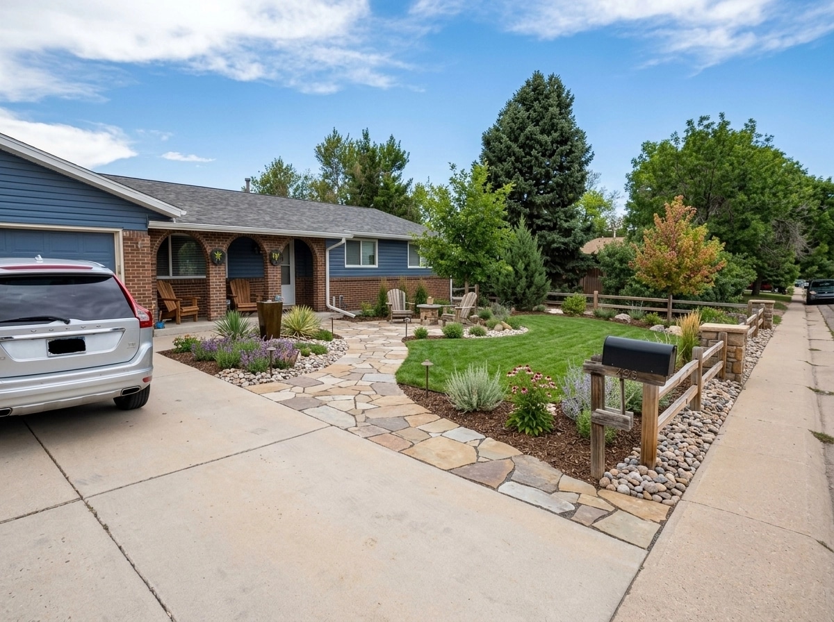 Landscape design in Eco Natural Garden style — Yard by GenRoom AI