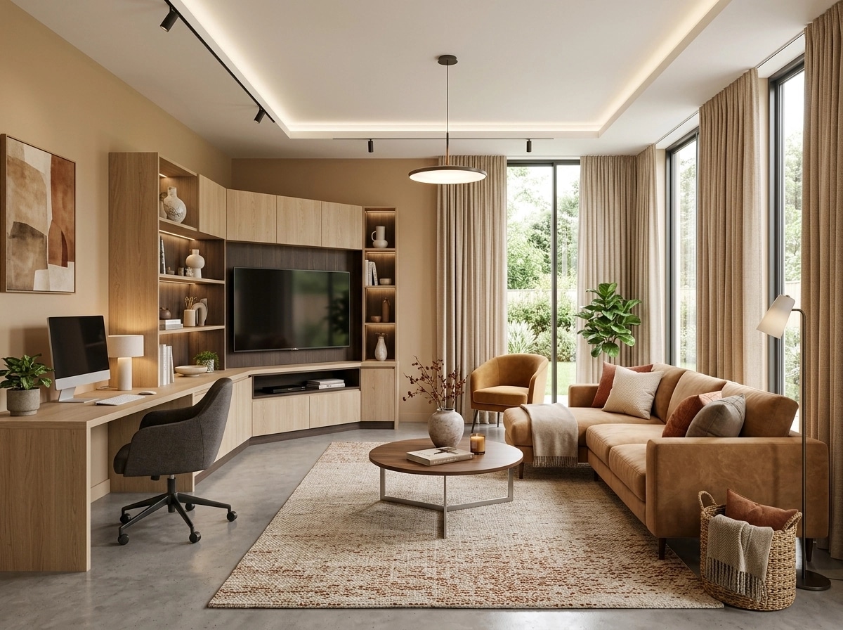 Interior design in Contemporary style — Living Room by GenRoom AI