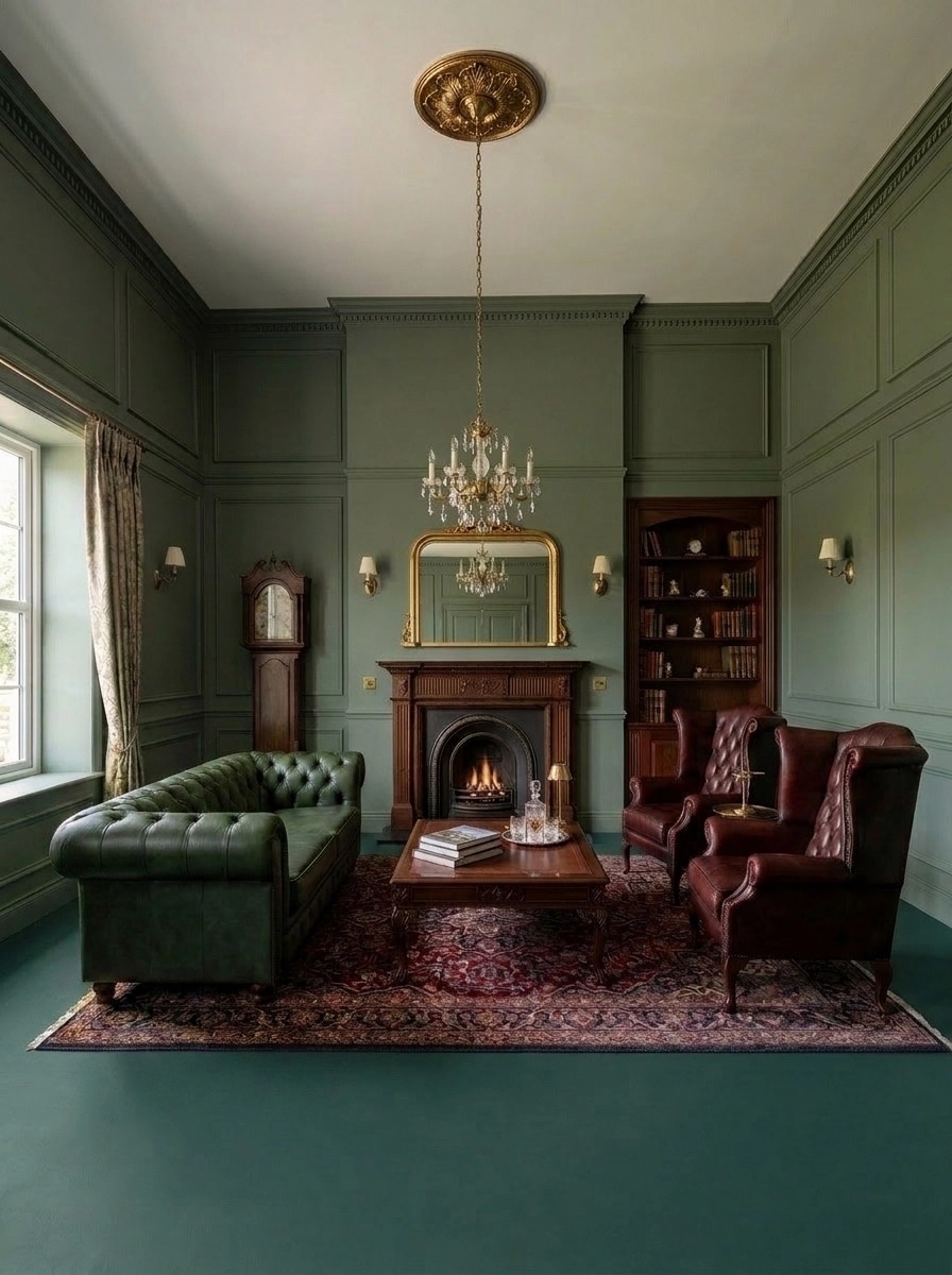 Interior design in British style — Living Room by GenRoom AI
