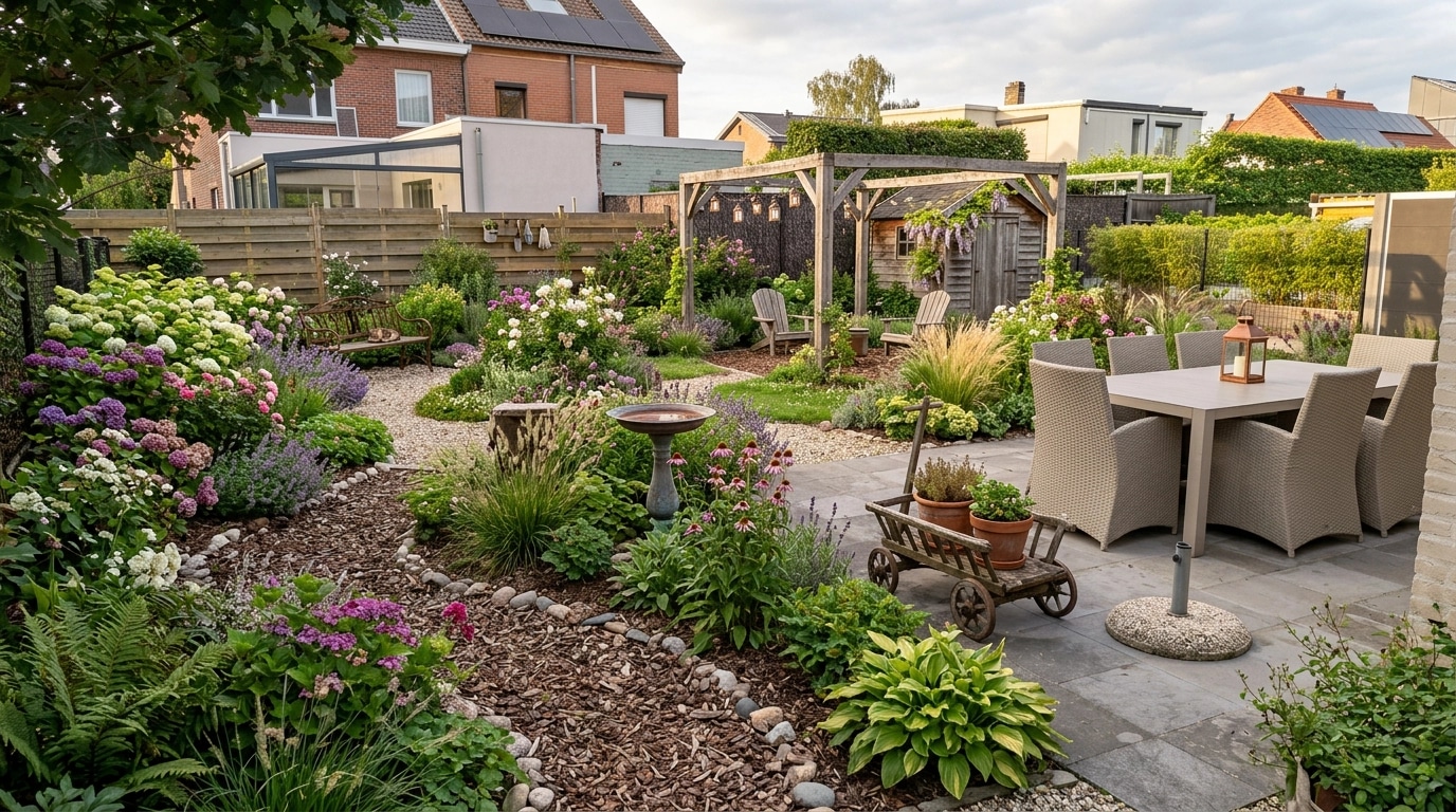 Country Rustic Garden Yard design — yard photo by GenRoom AI