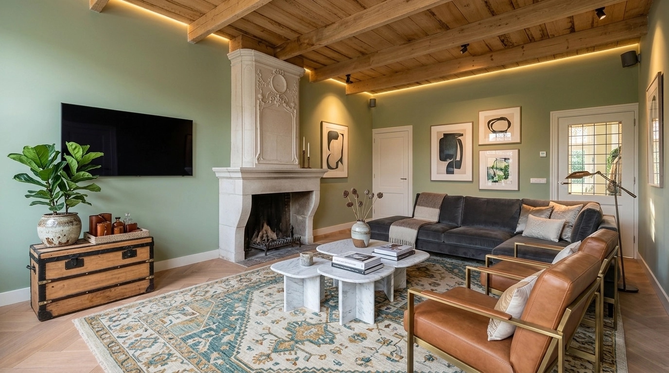 Interior design in Contemporary style — Living Room by GenRoom AI