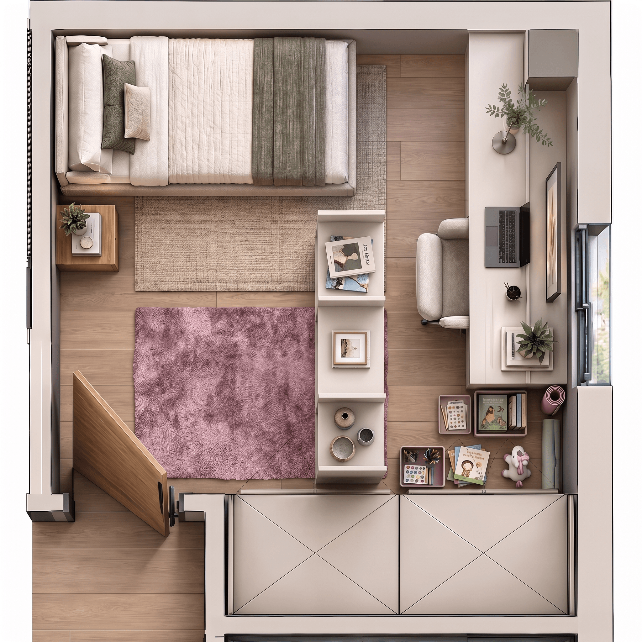 Interior design in Contemporary style — Living Room by GenRoom AI