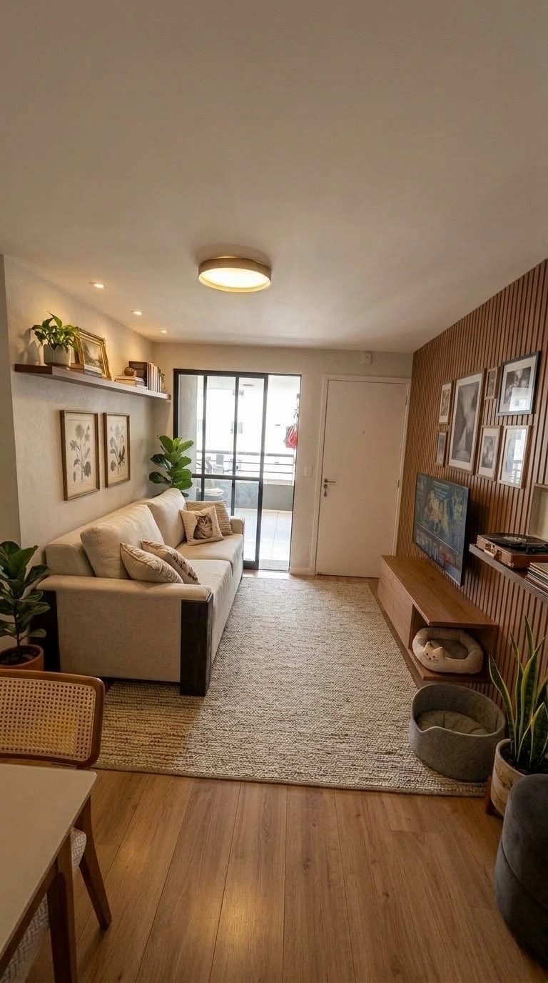 Transitional Living Room design — interior photo by GenRoom AI