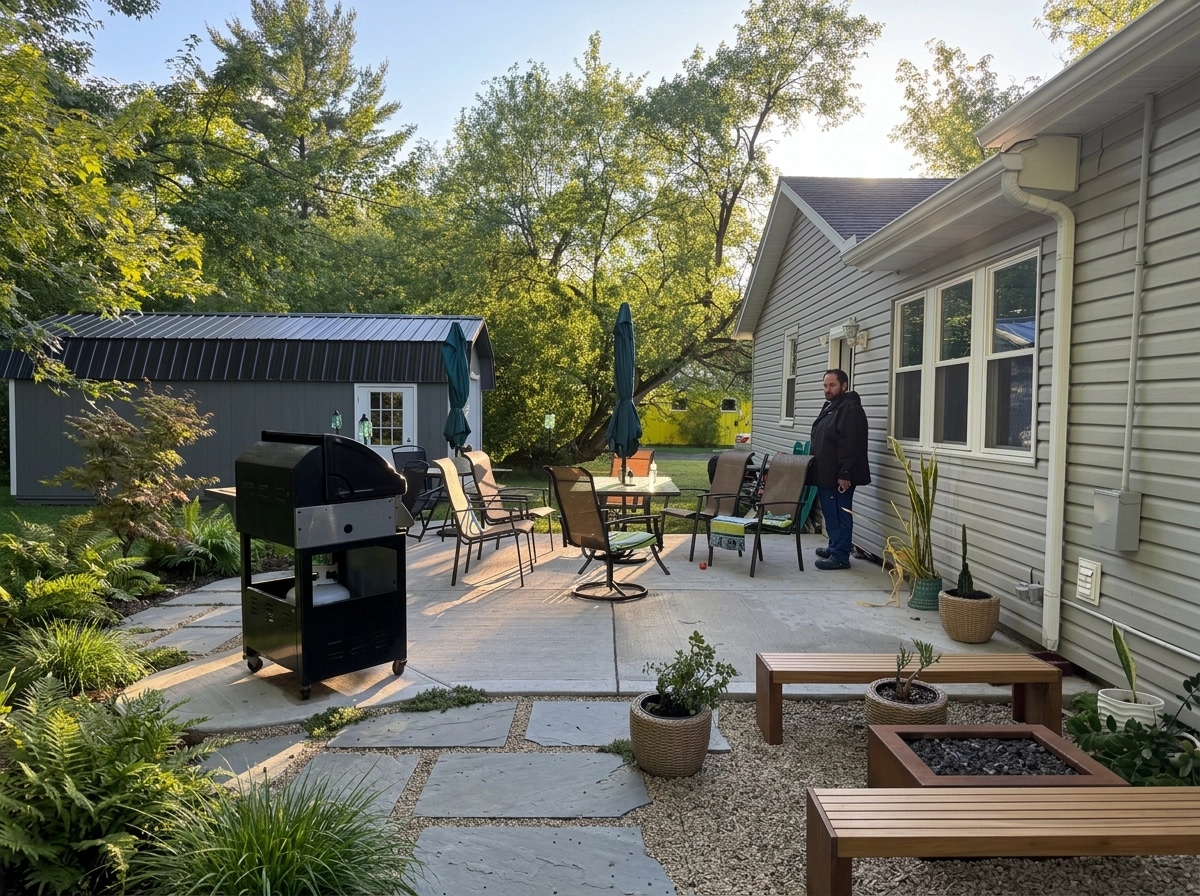 Landscape desain di Scandinavian Garden gaya — Halaman oleh GenRoom AI