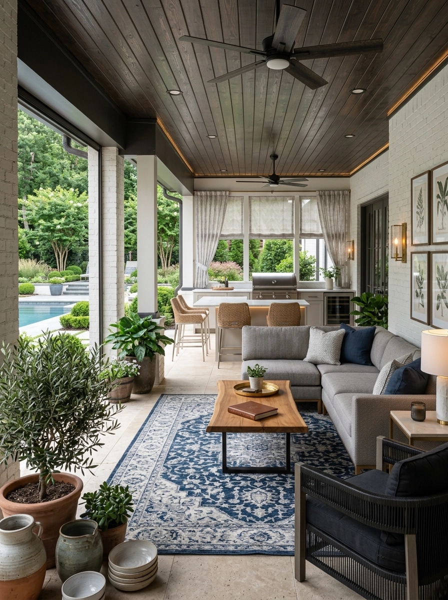 Transitional Ruang Tamu design — interior photo by GenRoom AI