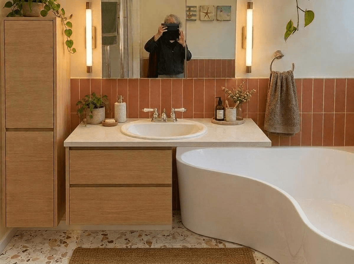 Bathroom interior in no_style style — photo by GenRoom AI
