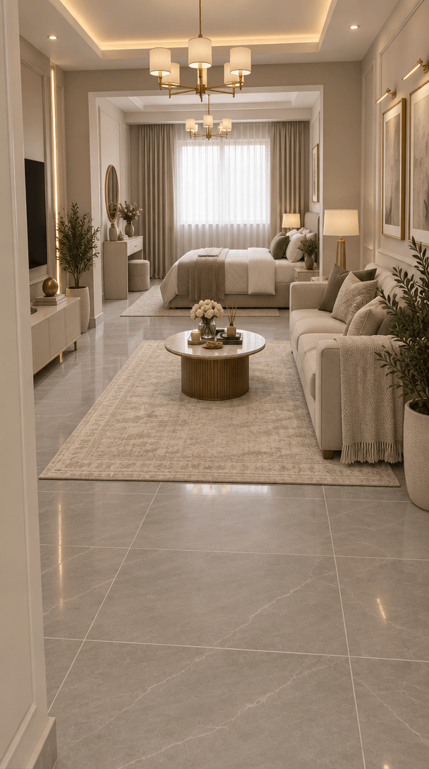 التصميم الداخلي بنمط Neoclassic — studio من GenRoom AI
