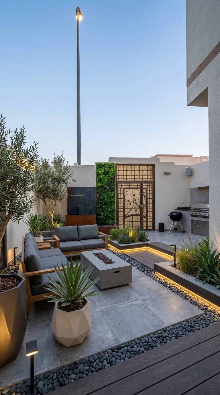 Landscape design in Contemporary Yard style — Yard by GenRoom AI