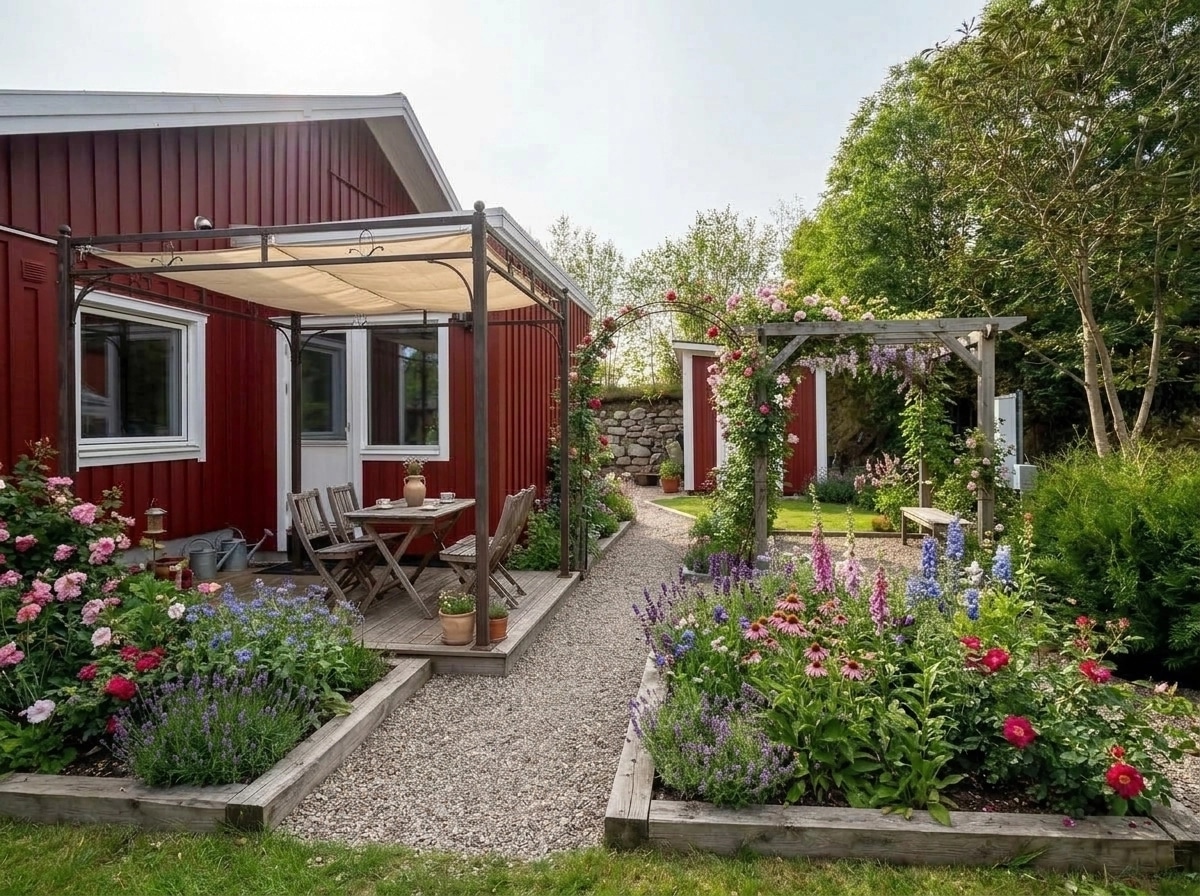 Country Rustic Garden Yard design — yard photo by GenRoom AI