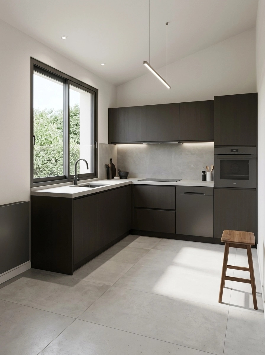Minimalism Kitchen design — interior photo by GenRoom AI