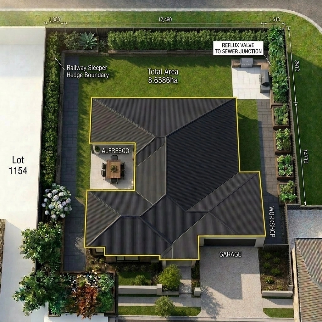 Yard design in no_style style — photo by GenRoom AI