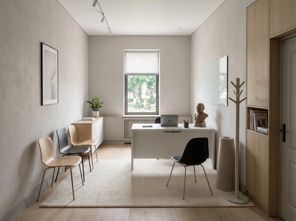 Interior design in Minimalism style — office_space by GenRoom AI