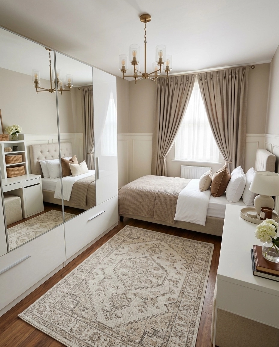 Transitional Bedroom design — interior photo by GenRoom AI