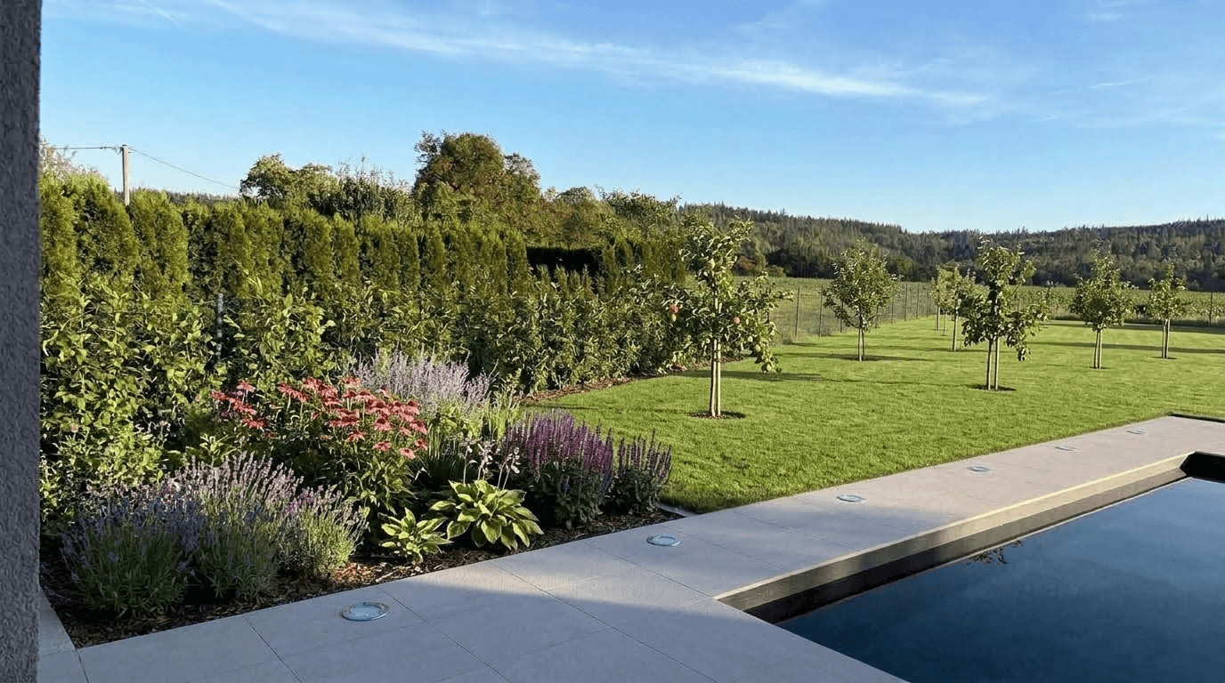 Yard design in no_style style — photo by GenRoom AI