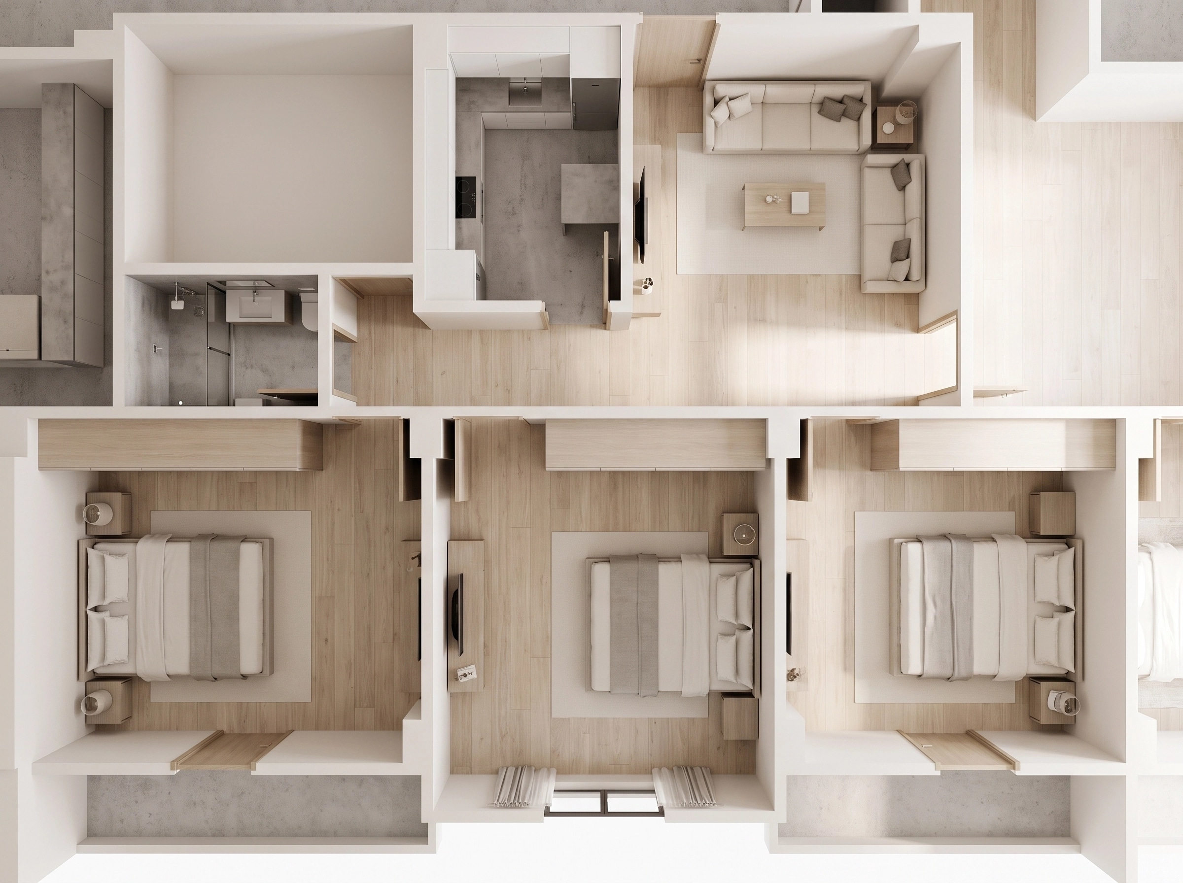Minimalism Living Room design — interior photo by GenRoom AI