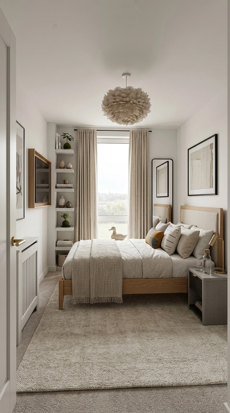 Scandinavian Bedroom design — interior photo by GenRoom AI